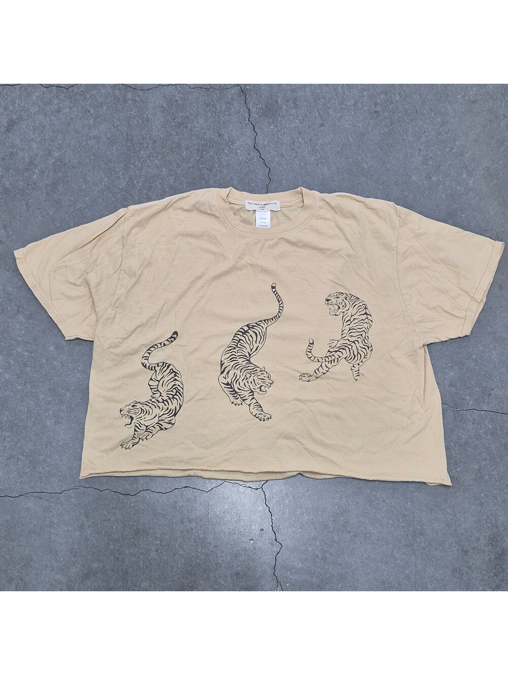 Urban Outfitters Tiger Cropped T Shirt